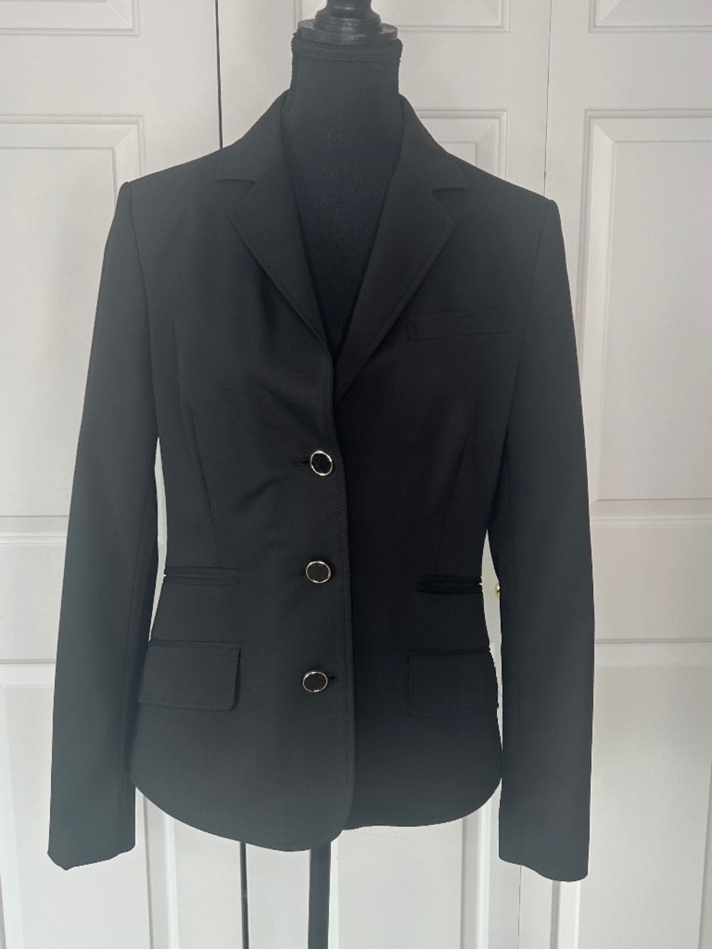 Mexx Black Blazer with Statement Buttons Size 10 or Large